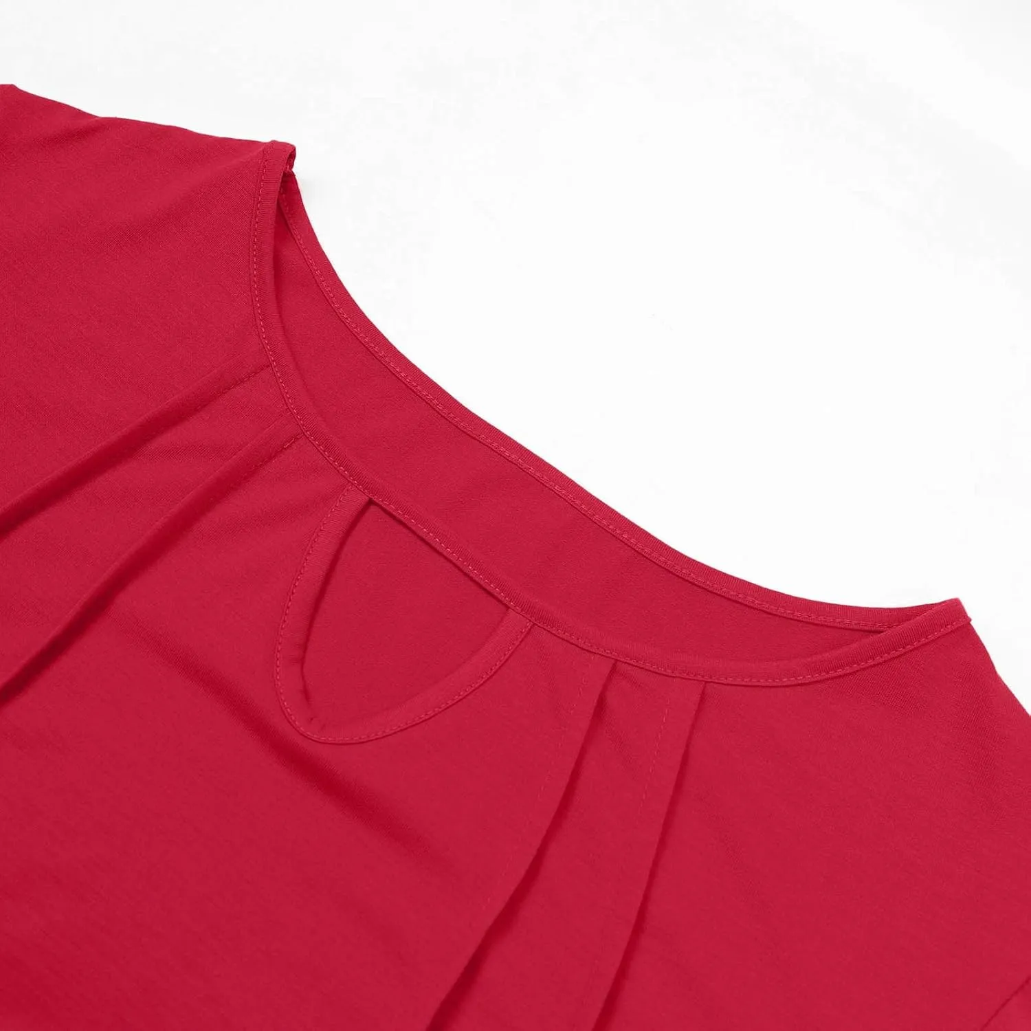 Womens Summer Dresses with Sleeves Casual Shirt Dress Solid Color Button Down Shift Summer Dresses