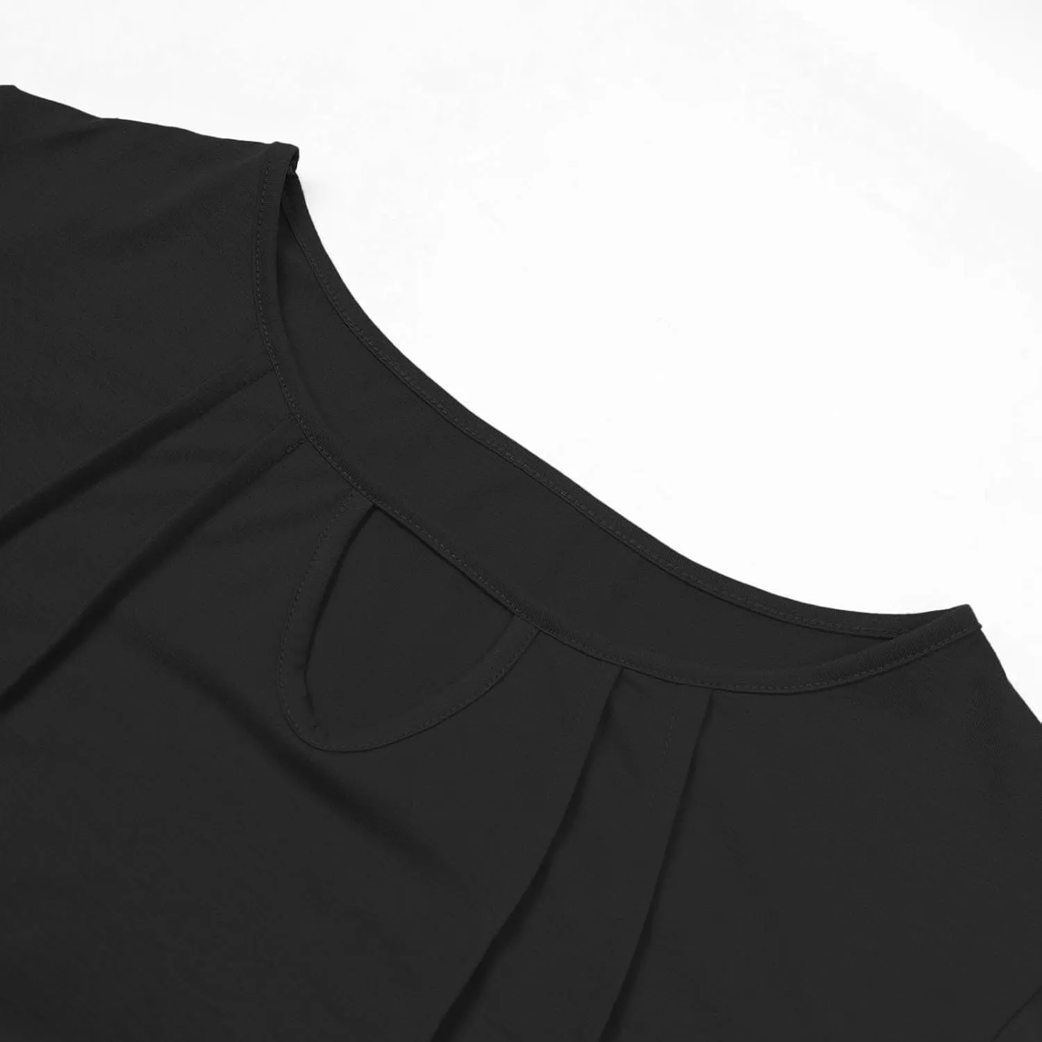 Womens Summer Dresses with Sleeves Casual Shirt Dress Solid Color Button Down Shift Summer Dresses