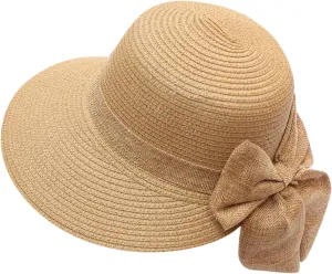 Womens Sun Hat Summer Sun Visor Hat for Women Panama Roll Up Hat Wide Brim Beach Hat Casual Hat