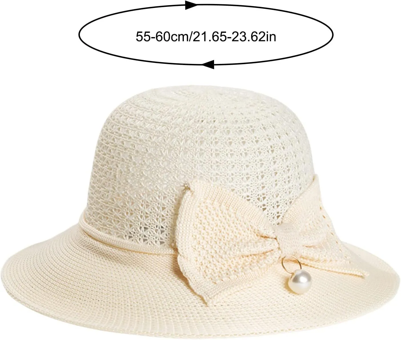 Womens Sun Straw Hat Straw Hats for Women Straw Panama Hat Packable Beach Sun Hat Straw Bucket Hat