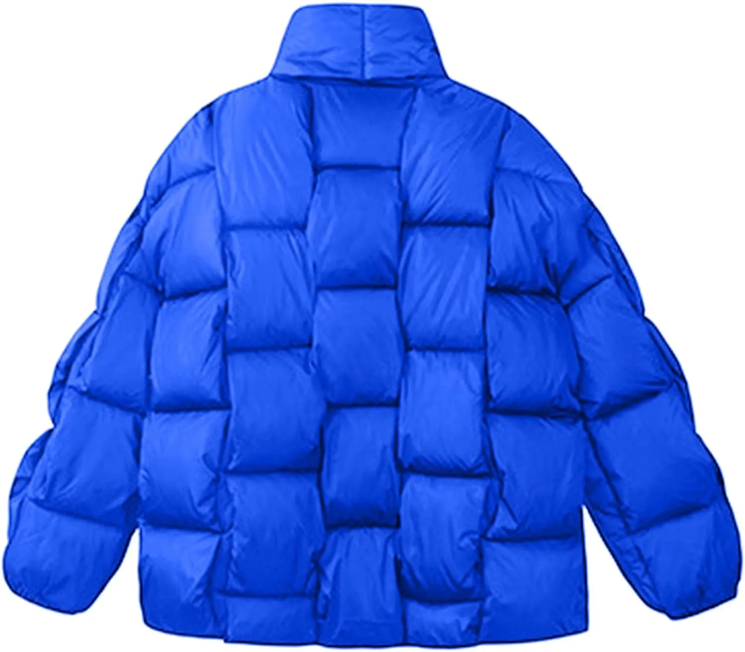 Women's Winter Coat Thicken Puffer Padded Quilted Lapel Down Jacket Outdoor Warm Lightweight Casual Zipper Parka Outwear