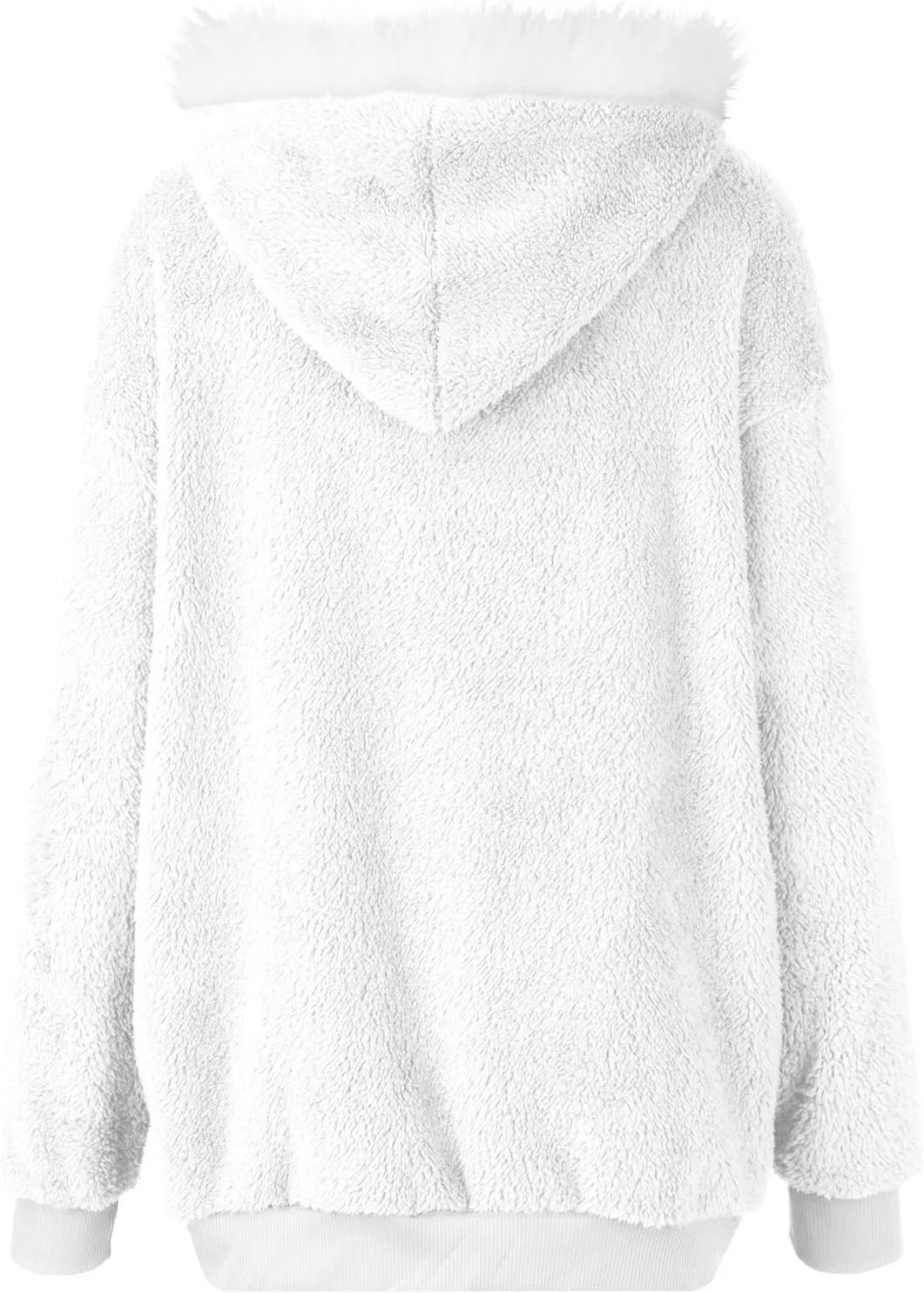 Women's Winter Coats Flannel Jacket Plus Size Hoodies Fleece Lined Jacket Zip Up Fur Cardigan Fleece Jackets for Women
