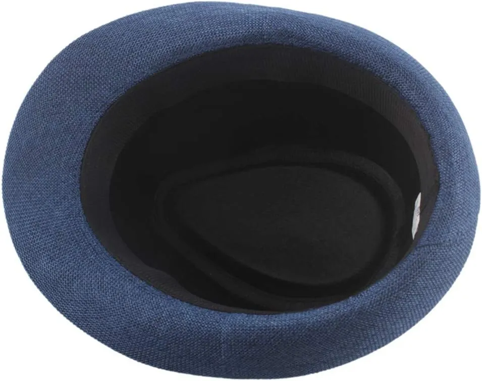 Wool Fedora Hat for Men Women Short Brim Felt Winter Hat Dress Fedora with Classic Belt