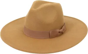 Wool Fedora Hats for Men Women Wide Brim Felt Panama Hat