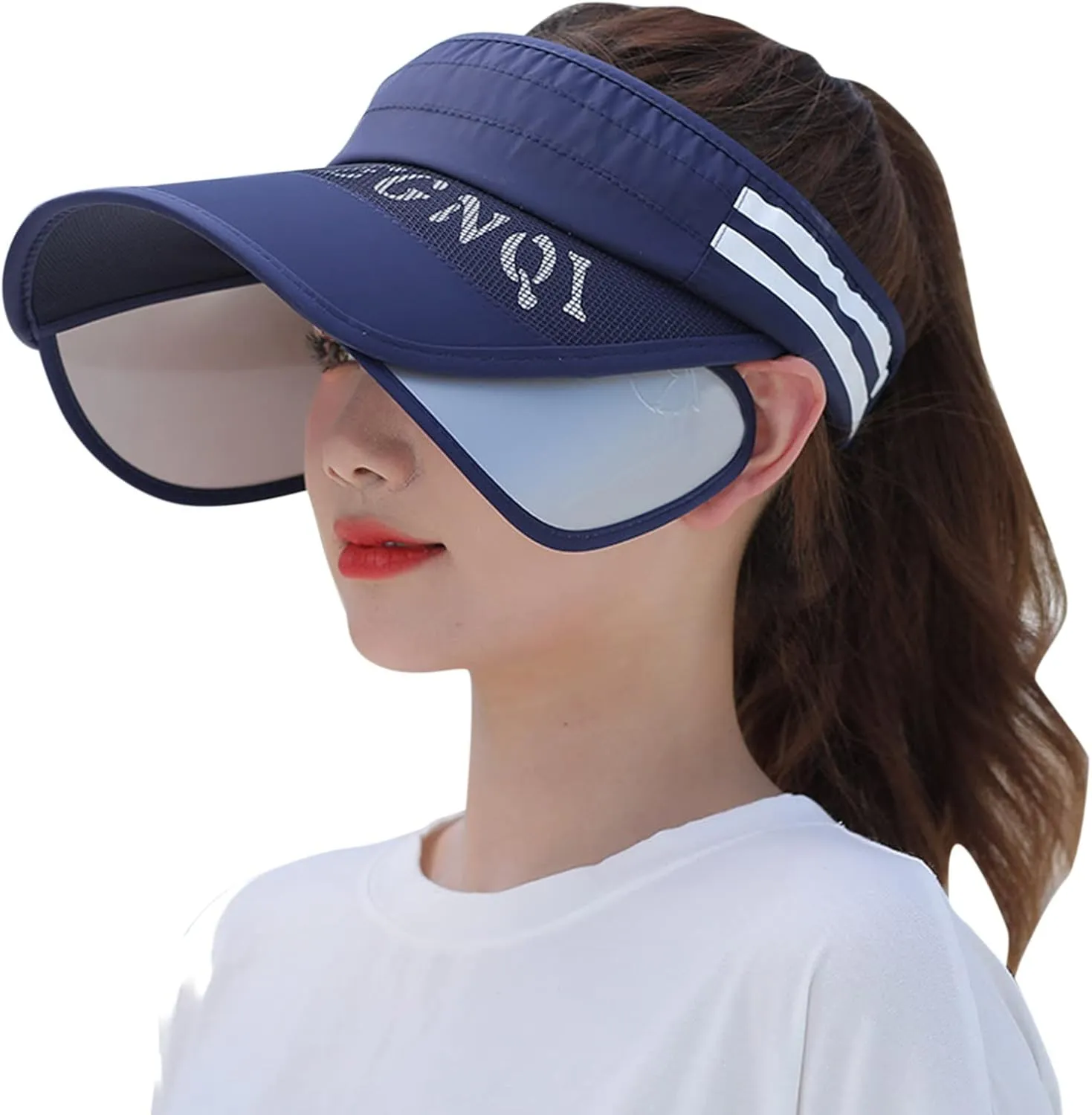 WUTYU Womens Empty Top Hat Outdoor Sports Sun Hat Sun Hat Large Brim Casual Peaked Cap