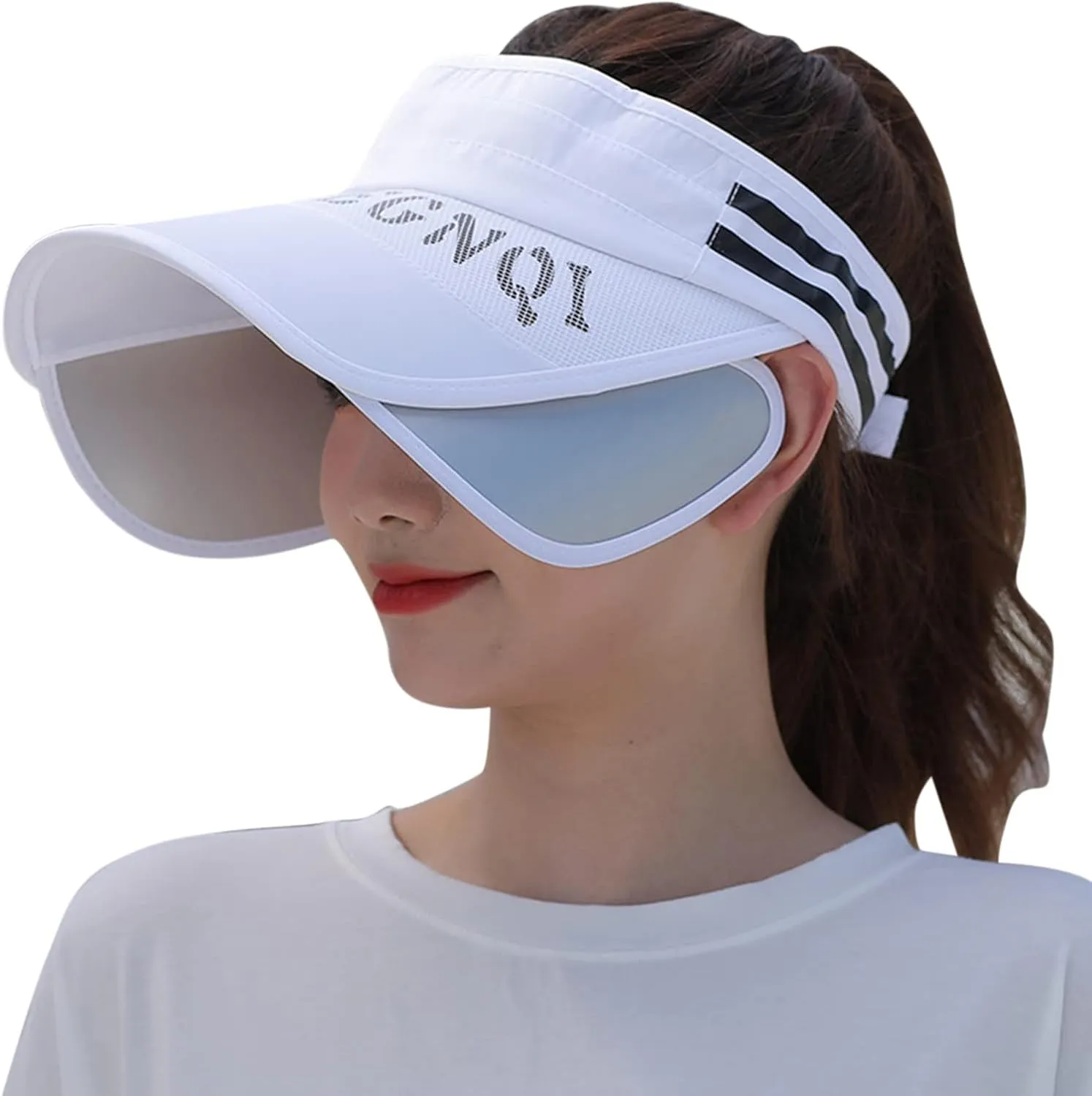 WUTYU Womens Empty Top Hat Outdoor Sports Sun Hat Sun Hat Large Brim Casual Peaked Cap