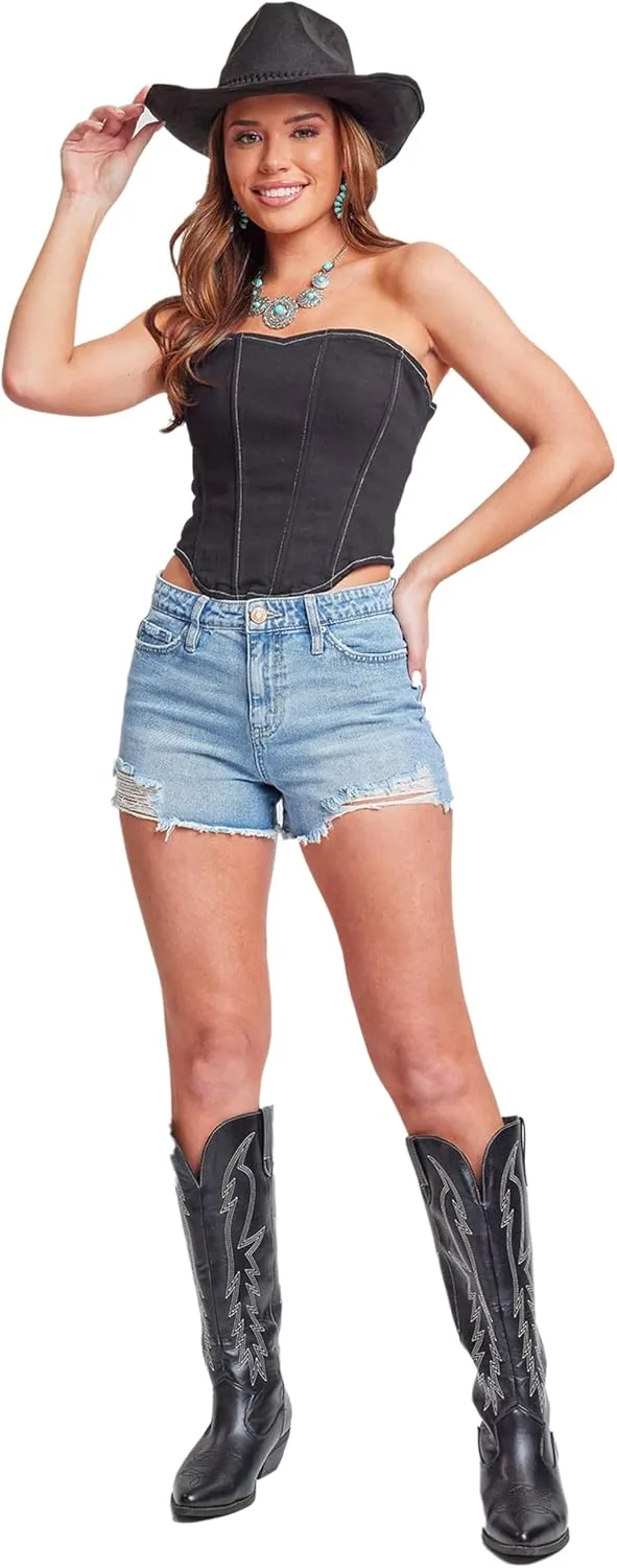 YMI Jeans Women's Festival Shorts Denim