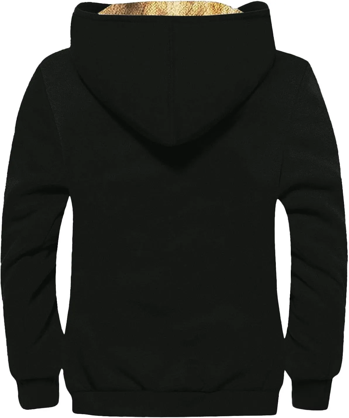 Ymosrh Men's Casual Fleece Jackets Full Zip Hoodie Jacket Sherpa Lined Warm Winter Work Coats Outdoor Jacket, M-7XL