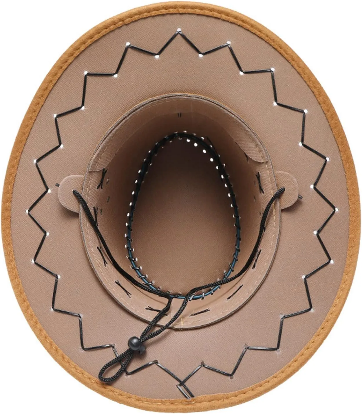 YOLAI Cowboy Cowgir𝐥 Hat for Women Men Western Rodeo Hats Retro Jazz Fedora Rolled Wide Brim Panama Hats