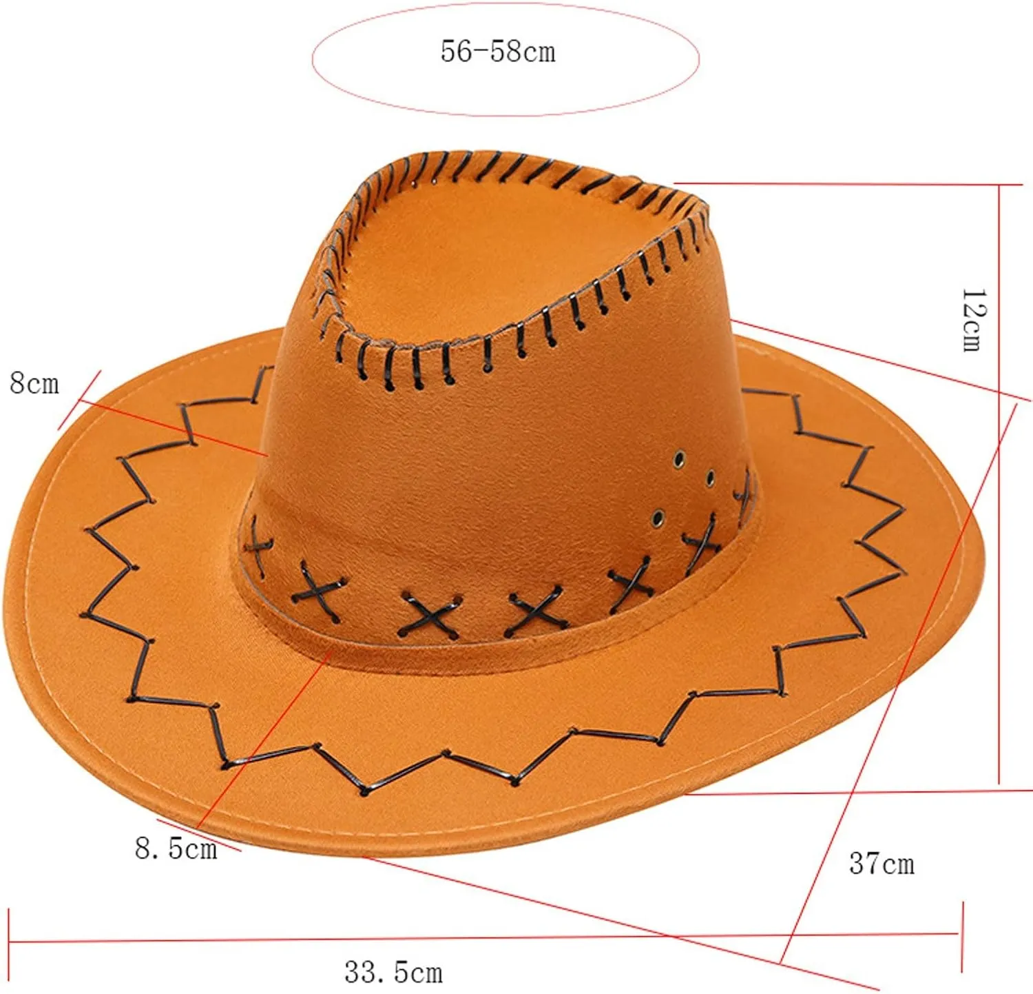 YOLAI Cowboy Cowgir𝐥 Hat for Women Men Western Rodeo Hats Retro Jazz Fedora Rolled Wide Brim Panama Hats