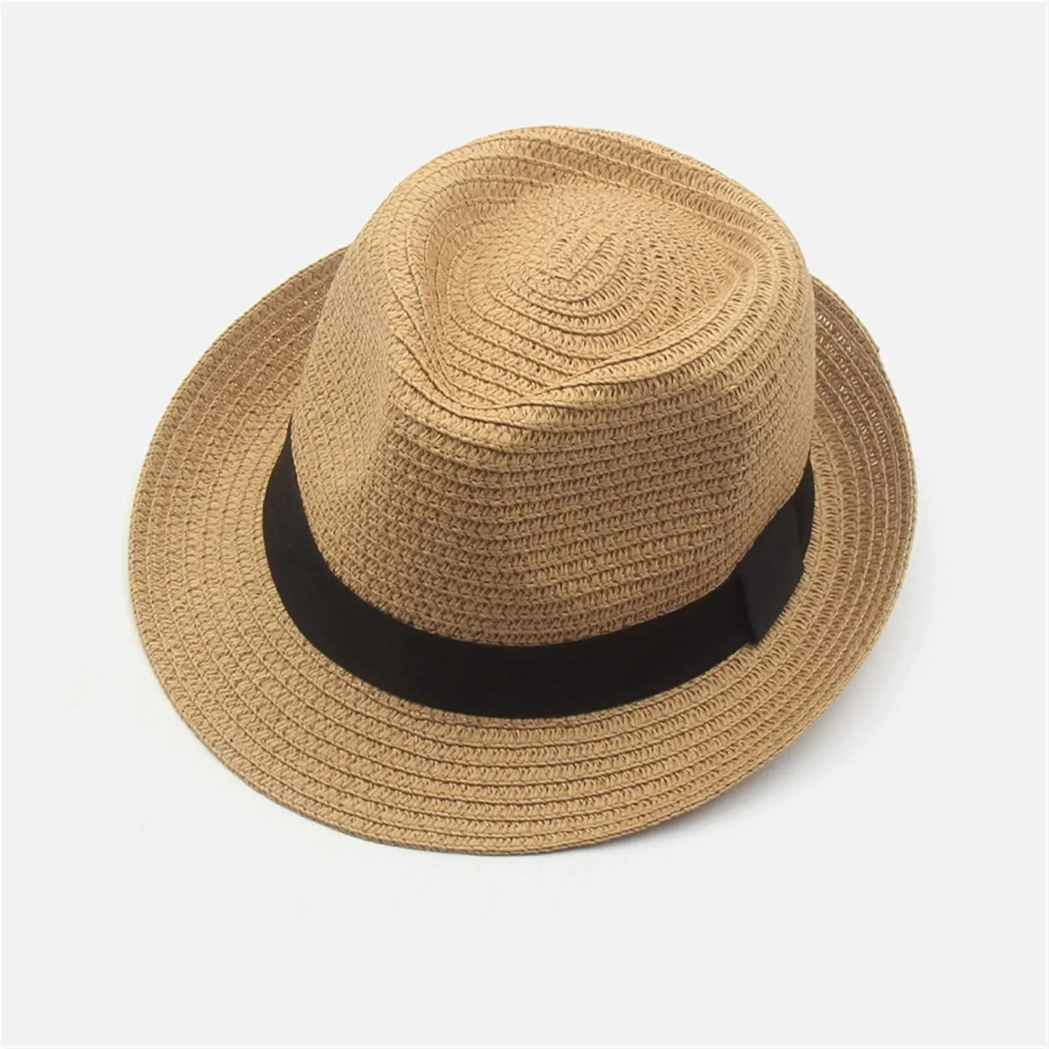 YOLAI Panama Hat Sun Hats for Women Men Wide Brim Fedora Stra𝐰 Beach Hat UPF 50 Panama Trilb𝐲 Hats