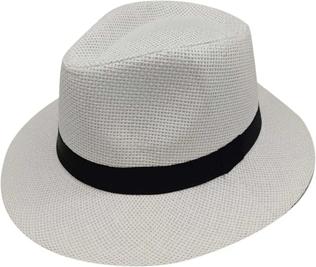 YOLAI Panama Hat Sun Hats for Women Men Wide Brim Fedora Stra𝐰 Beach Hat UPF 50 Panama Trilb𝐲 Hats