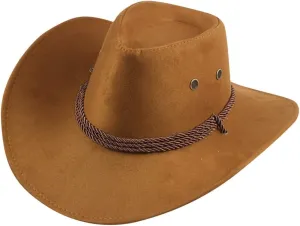 YOLAI Western Cowboy Hat for Women Men Small Short Wide Brim Beach Cowgir𝐥S Cattleman Cowboys Hats