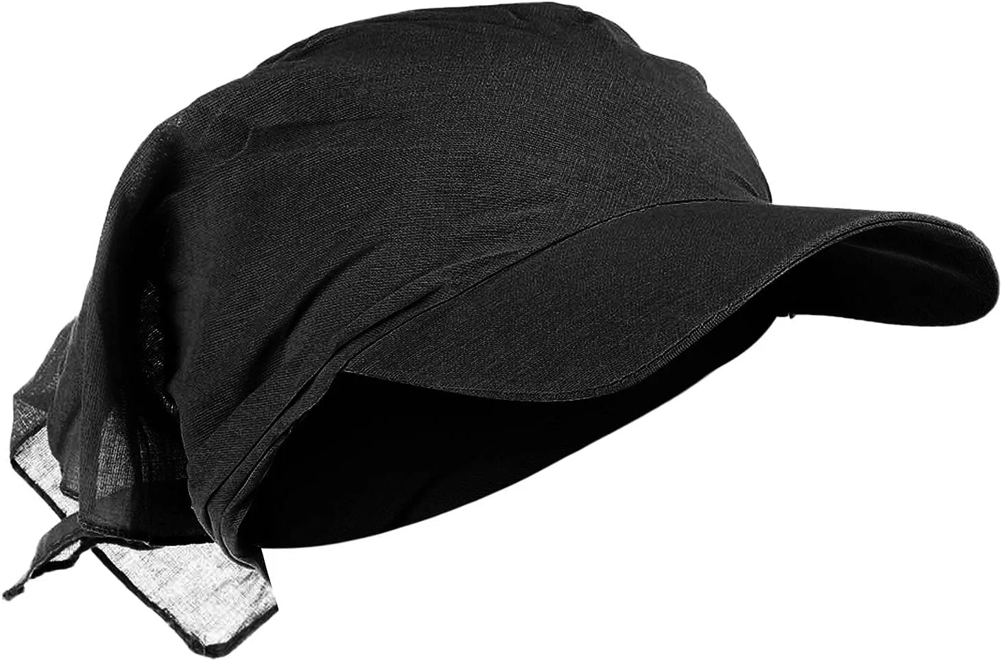 YOLAI Women Solid Color Sunscreen Turbans Hats with Brim Cancer Chemo Muslim Headwraps Cap Baseball Cap