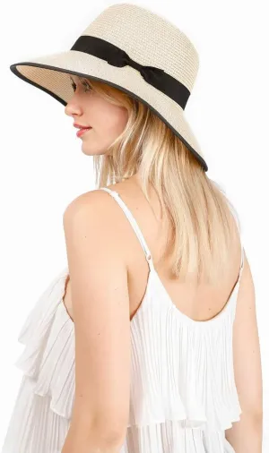 YOLAI Women's Sun Beach/Hat Foldable Floppy Hats Summer Sun Protective Wide Brim Cap for Travel Beach