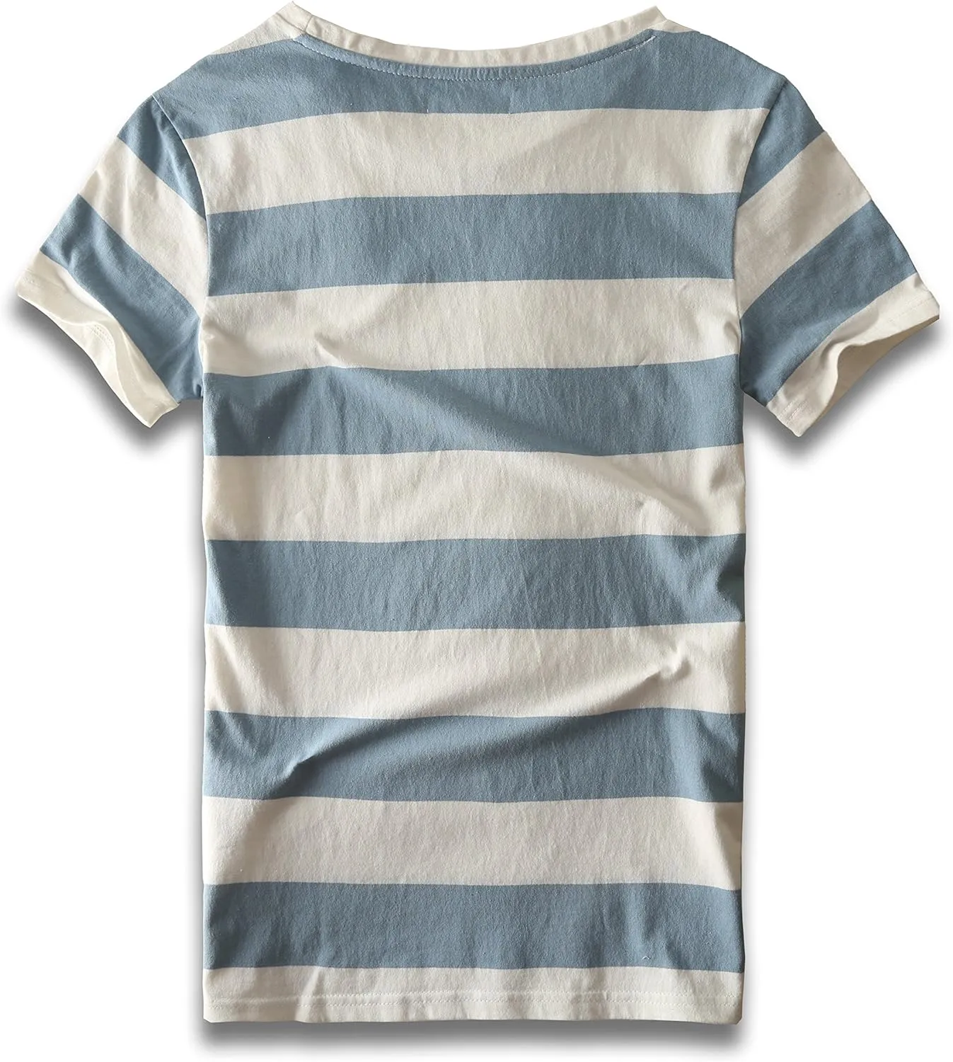 Zecmos Mens Stripes T-Shirts Casual Slim Fit Tshirts Striped Tees Top
