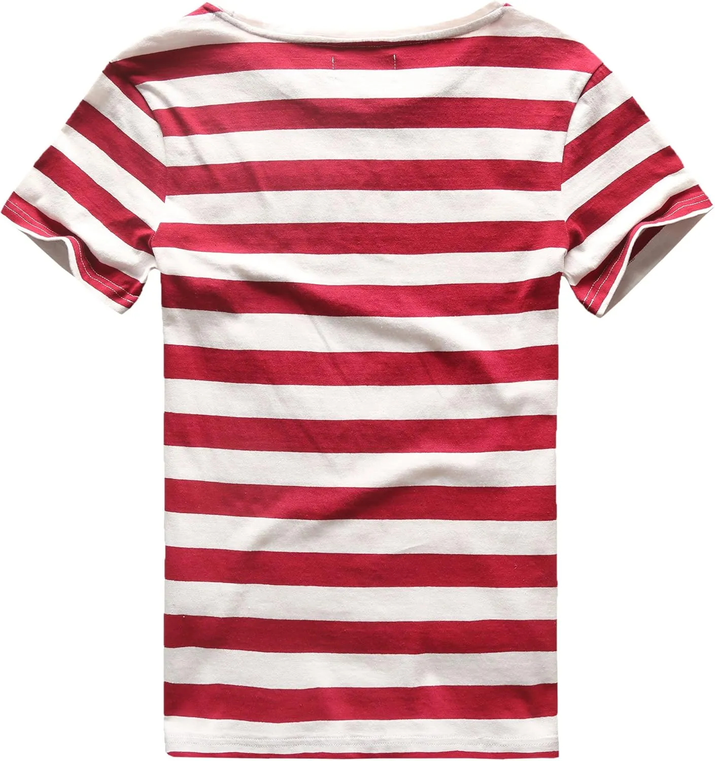 Zecmos Mens Stripes T-Shirts Casual Slim Fit Tshirts Striped Tees Top