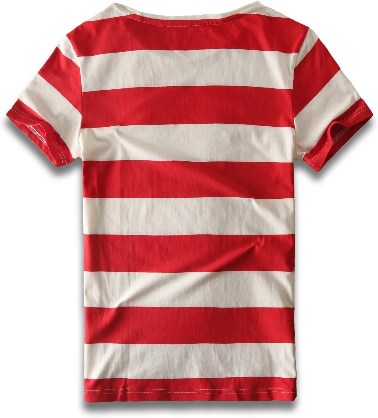 Zecmos Mens Stripes T-Shirts Casual Slim Fit Tshirts Striped Tees Top