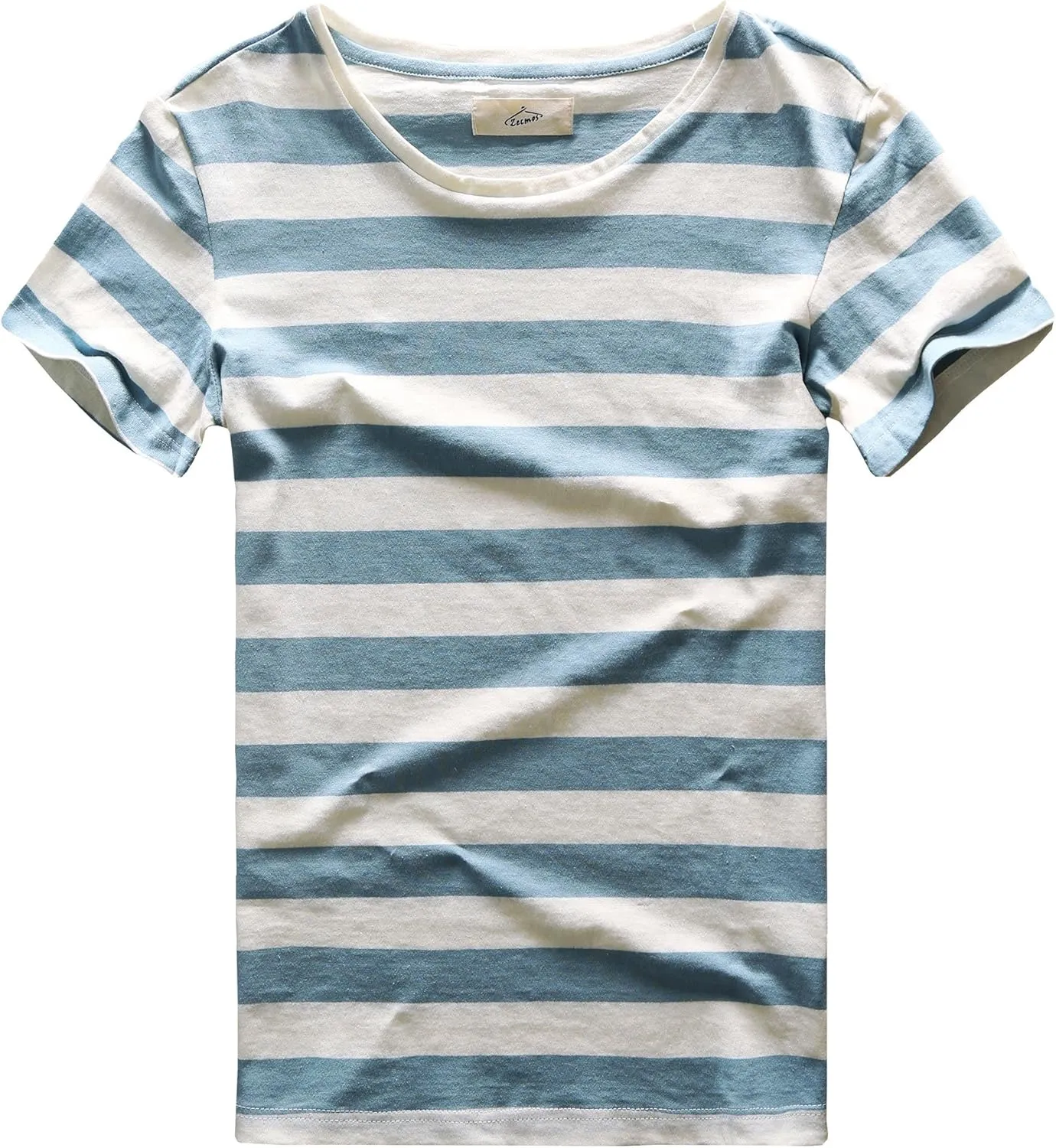 Zecmos Mens Stripes T-Shirts Casual Slim Fit Tshirts Striped Tees Top