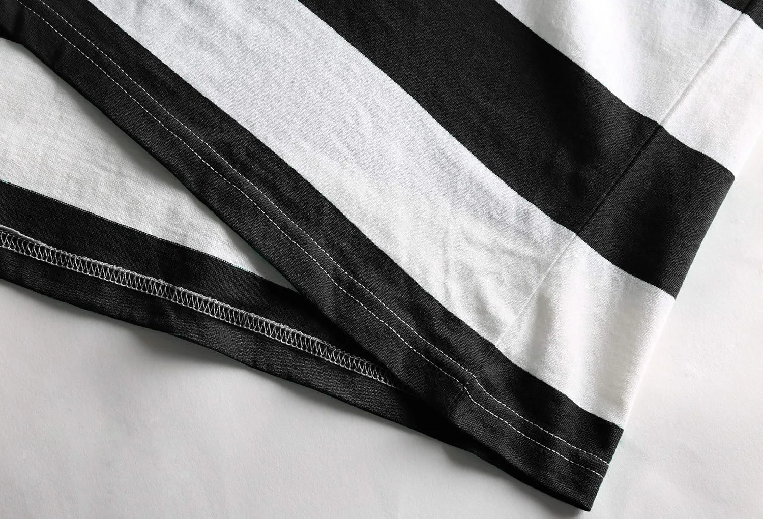 Zecmos Mens Stripes T-Shirts Casual Slim Fit Tshirts Striped Tees Top