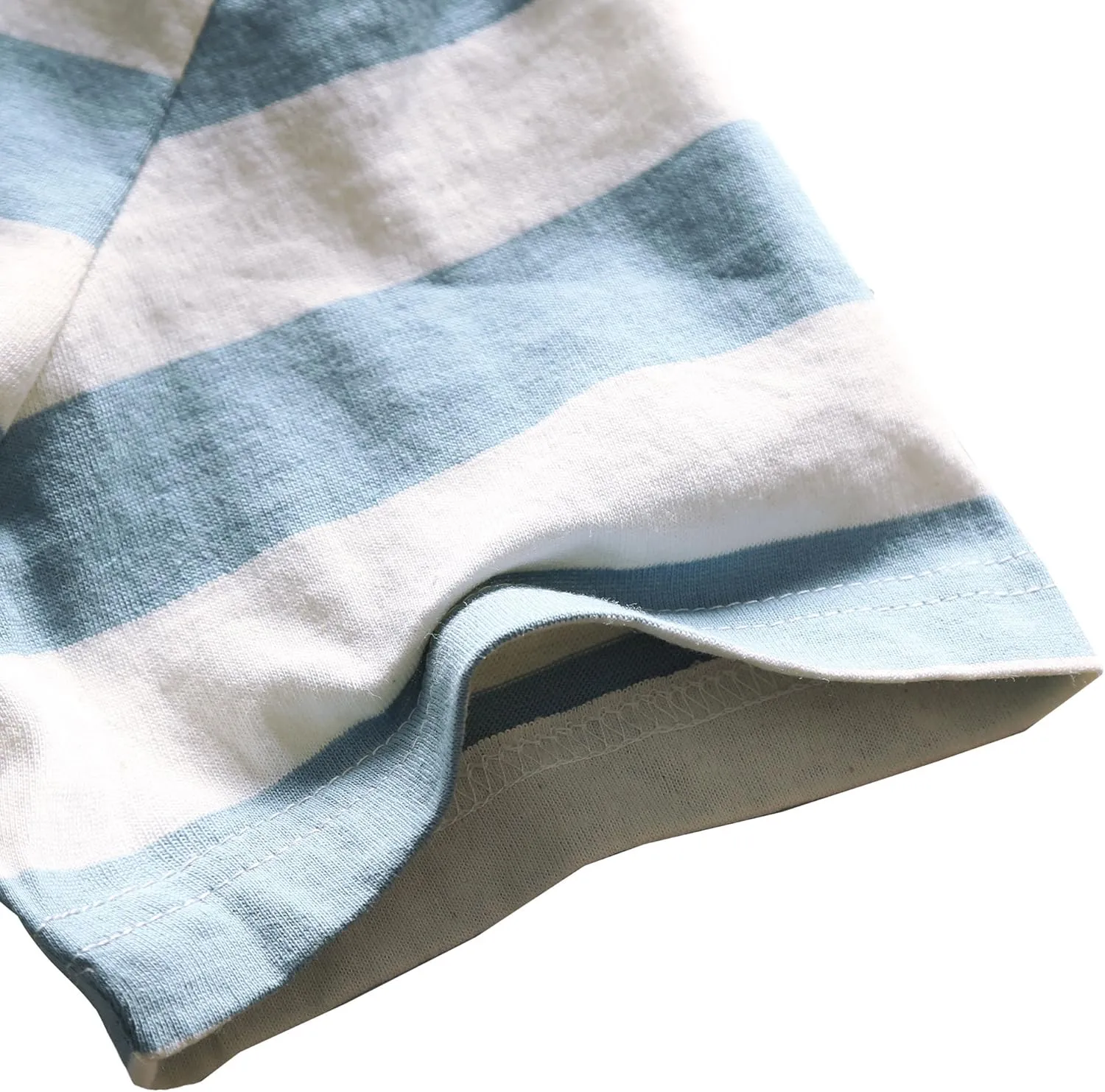 Zecmos Mens Stripes T-Shirts Casual Slim Fit Tshirts Striped Tees Top